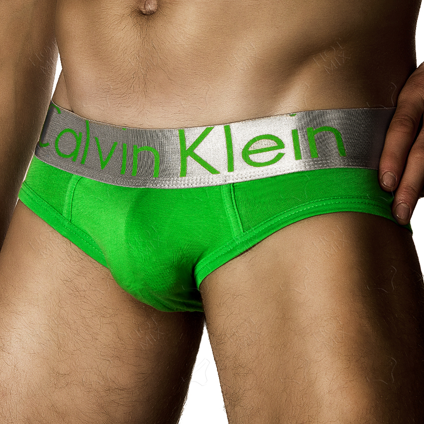 Мужские трусы брифы Calvin Klein Brief Steel Green фото 1