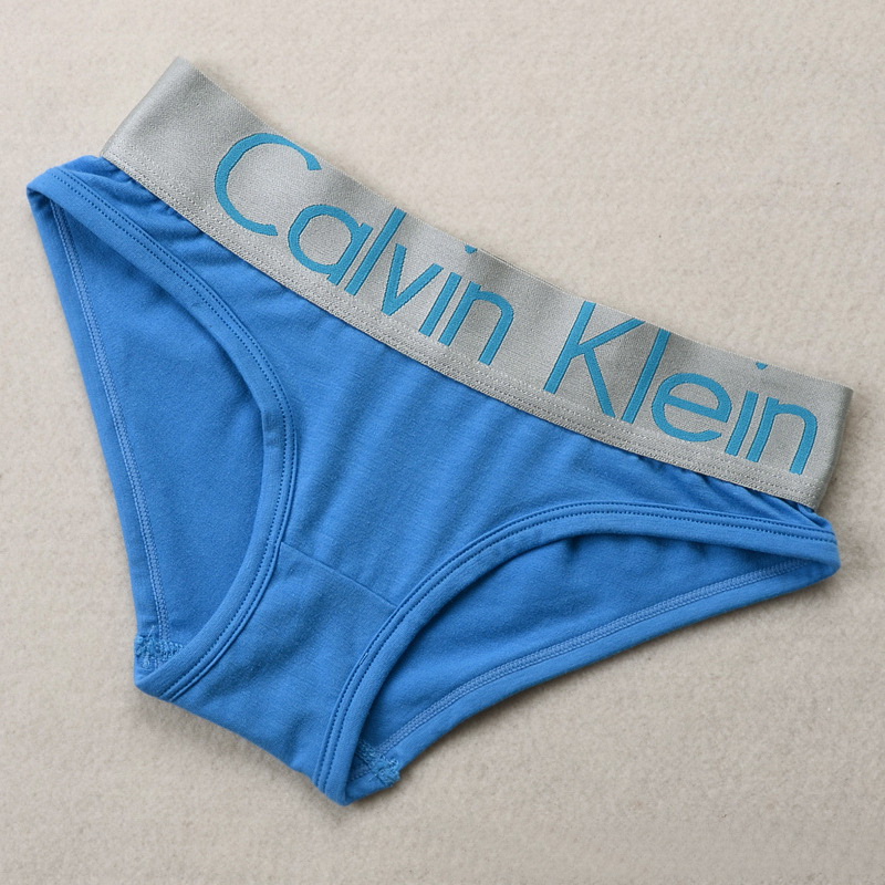 Женские трусики голубые Calvin Klein Steel Blue фото 3