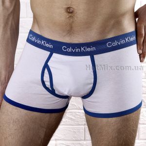 undefined Мужские боксеры Calvin Klein 365 Белый синий кант undefined