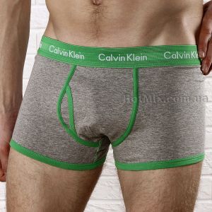 undefined Мужские боксеры Calvin Klein 365 Серые зеленый кант undefined