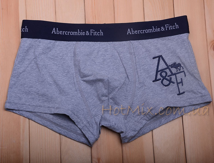 Мужские трусы боксеры серые Abercrombie & Fitch фото 2